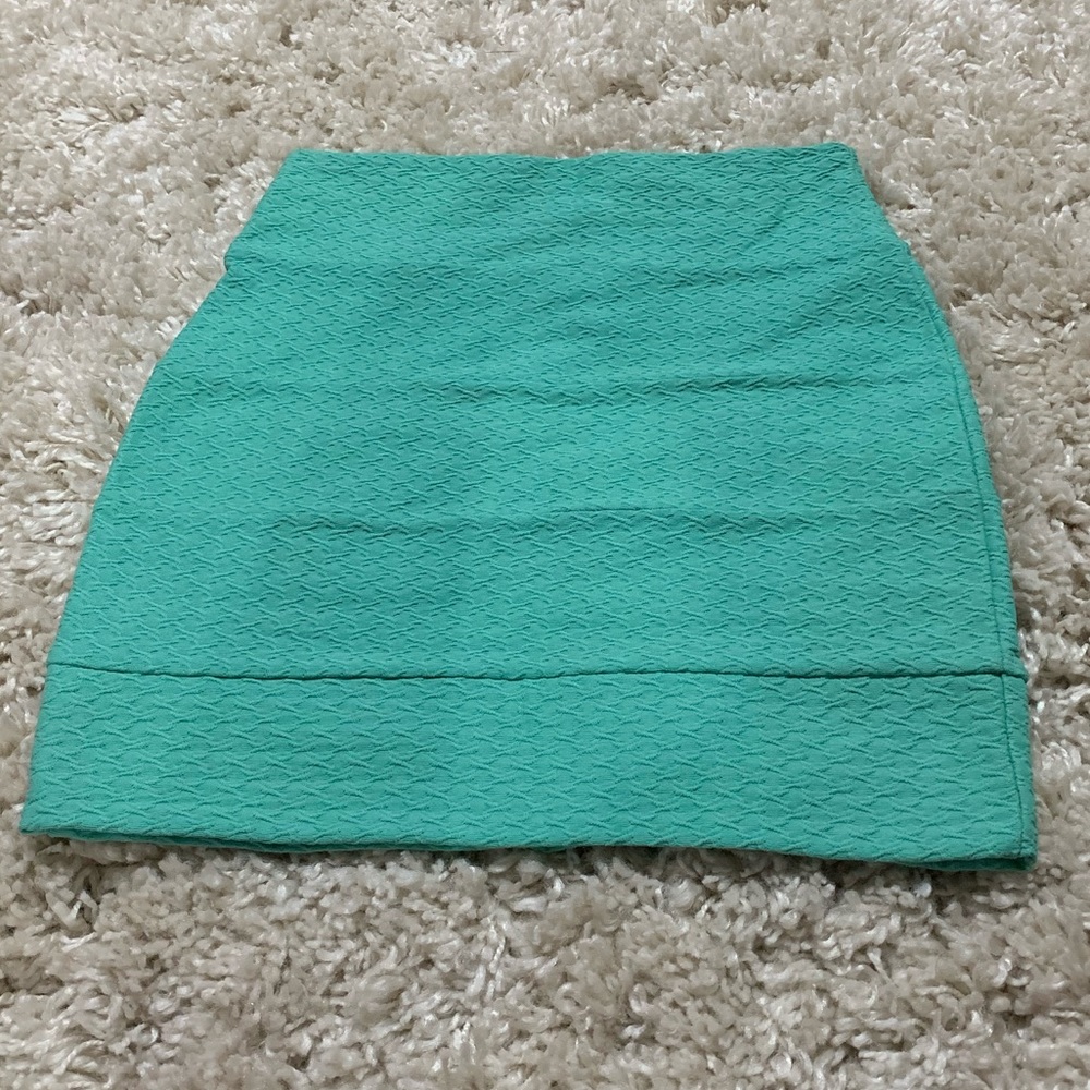 Teal Mini Skirt